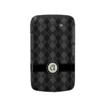 Mutiger Kasten eleganten grauen Rautenmonogramm Bl Blackberry Bold Cover