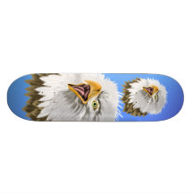 Mutiges Weißkopfseeadler-Skateboard Skateboard Brett