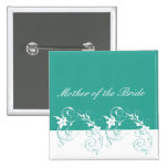 Mutter der eleganten und noblen Hochzeit der Braut Buttons