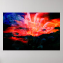 Mutter Natur auf Feuer Plakatdruck