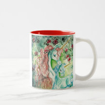 Mutter-und Baby-Einhorn Tee Tassen