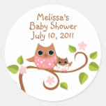 Mutter-und Baby-Eulen Sticker