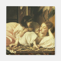 Mutter und Kind, Leighton, Vintage viktorianische  Magnete