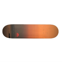 Mykonos Griechenland Sonnenuntergang-Skateboard Individuelle Decks