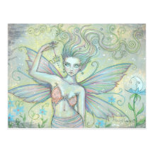 Mystische Garten-Fee-Postkarte