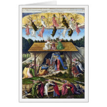 Mystische Geburt Christi durch Sandro Botticelli Grußkarte