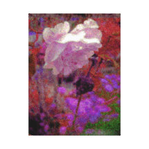 MYSTISCHE WEISSE ROSEN-LEINWAND-FEINE KUNST DURCH  LEINWAND DRUCKE