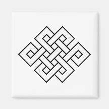Mystischer Knoten - B&W 1 Kühlschrankmagnet