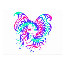 Mystisches Fairy-4 Postkarte