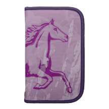 Mystisches Folio des Garten-Pferd(lt Purple) Folio Planer