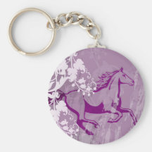 Mystisches Garten-Pferd (lt Purple) Schlüsselanhänger