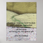 myweddingshawl, Hochzeiten, behalten mich besonnen Plakatdruck