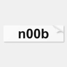 n00b auto sticker