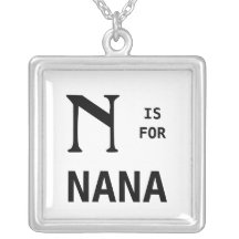 N ist für den mit Monogramm Nana-Monogramm-Anhänge