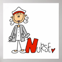 N ist für Krankenschwester Plakate