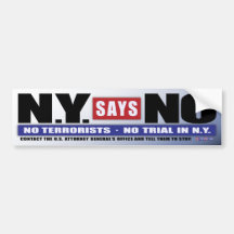 N.Y. Sagt nein (Autoaufkleber)
