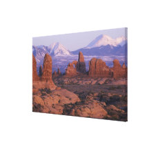 Na, USA, Utah, wölbt Nationalpark. Garten von Leinwand Druck
