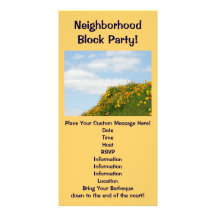 Nachbarschafts-Block-Party! Sommer-Partys-Grills Photokarte