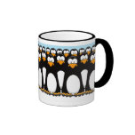 Nachdenklicher Pinguin-Armee-Becher Tee Tassen