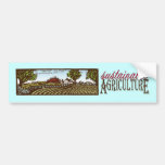 Nachhaltige Landwirtschaftsbauernhofszene Stoßaufk Autosticker