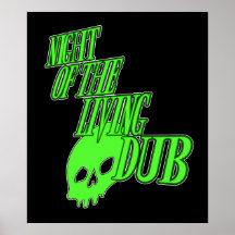 Nacht des lebenden Tollpatsch DUBSTEP PLAKATS