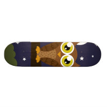 "Nachteulen-" Skateboard Individuelle Skatedecks
