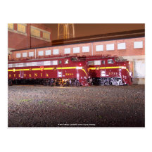 NachtFotoaufnahme Pennsylvania-Eisenbahn-(JTFS) Postkarte