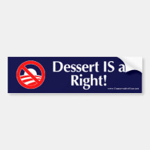 Nachtisch ist ein Recht Autosticker