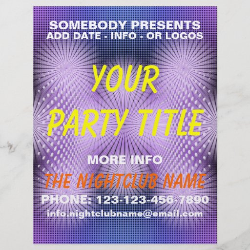 Nachtklub-Party-Flyer