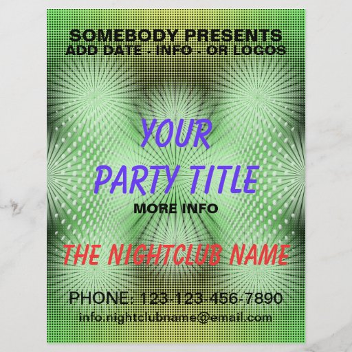Nachtklub-Party-Flyer