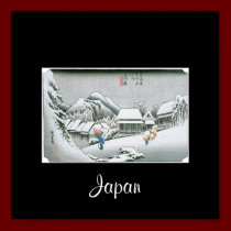 Nachtschnee bei Kambara, Japan. circa 1831-1834 poster