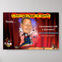 Nahaufnahme-magisches Anzeigen-Plakat