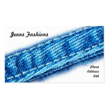 Nahaufnahme von Jeans und von Denim-Gewebe Visitenkarten Vorlage