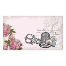 Nähende Begriffs-ROSA Visitenkarte