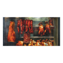 Nahrung - Bratenfleisch für Verkauf Photo Karten