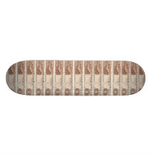 NahrungsmittelBriefmarkeSkateboard Individuelles Deck