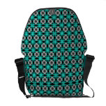 Nahtloses Retro Muster der Botetasche Kuriertaschen