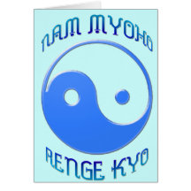 "Nam Myoho Renge Kyo" Yin u. Yang-Buddhismus Karten