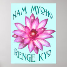 "Nam Renge Myoho Kyo " Buddhismus-Plakat-Druck