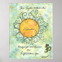 Namaste Bestätigungs-Kunstdruck Poster