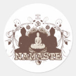 Namaste Buddha Sticker
