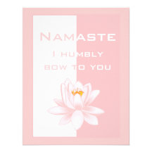 Namaste - ich beuge bescheiden zu Ihnen (Rosa) Individuelle Einladungskarten