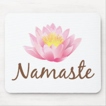 Namaste Lotos-Blumen-Yoga Mousepad