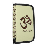 Namaste mit OM-Symbol Brown und Creme Mappe