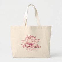 Namaste rosa Lotus Tragetasche