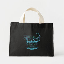 Namaste sind wir eine kleine Tasche