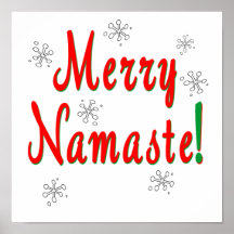 Namaste Weihnachten Posterdruck