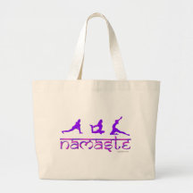Namaste Yoga-Posen lila Taschen