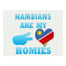 Nambians sind mein Homies Postkarte