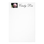 Name-Briefpapier-Rosa-Dahlie-Blume Druckpapier